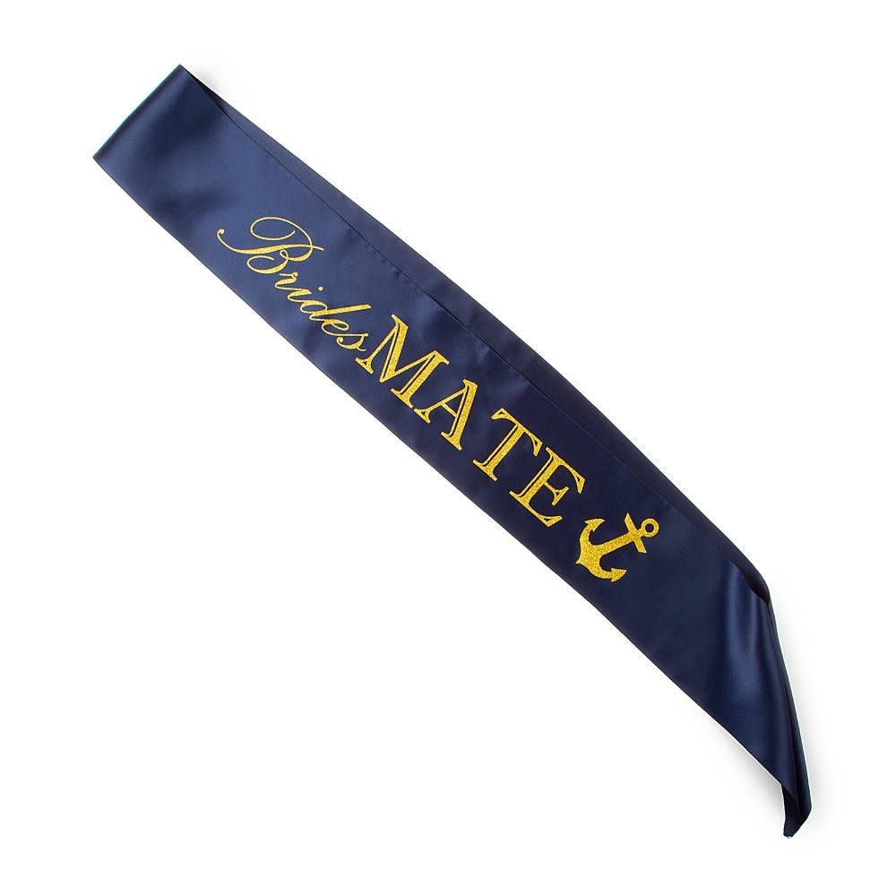 NWT BridesMate (bridesmaid) royal blue silky sash